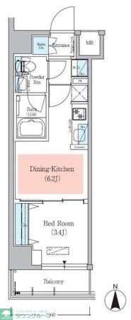 アーバネックス菊川IIの物件間取画像
